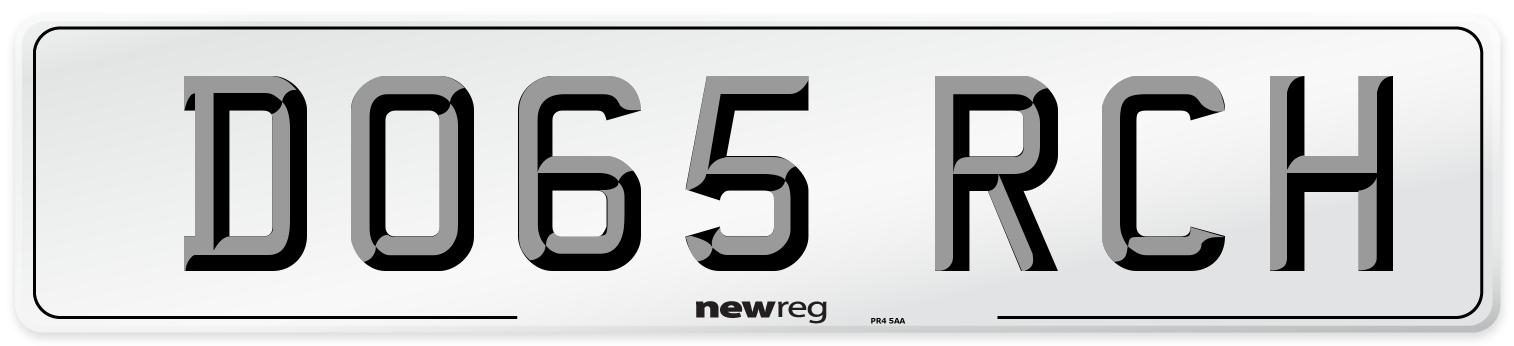 DO65 RCH Number Plate from New Reg
